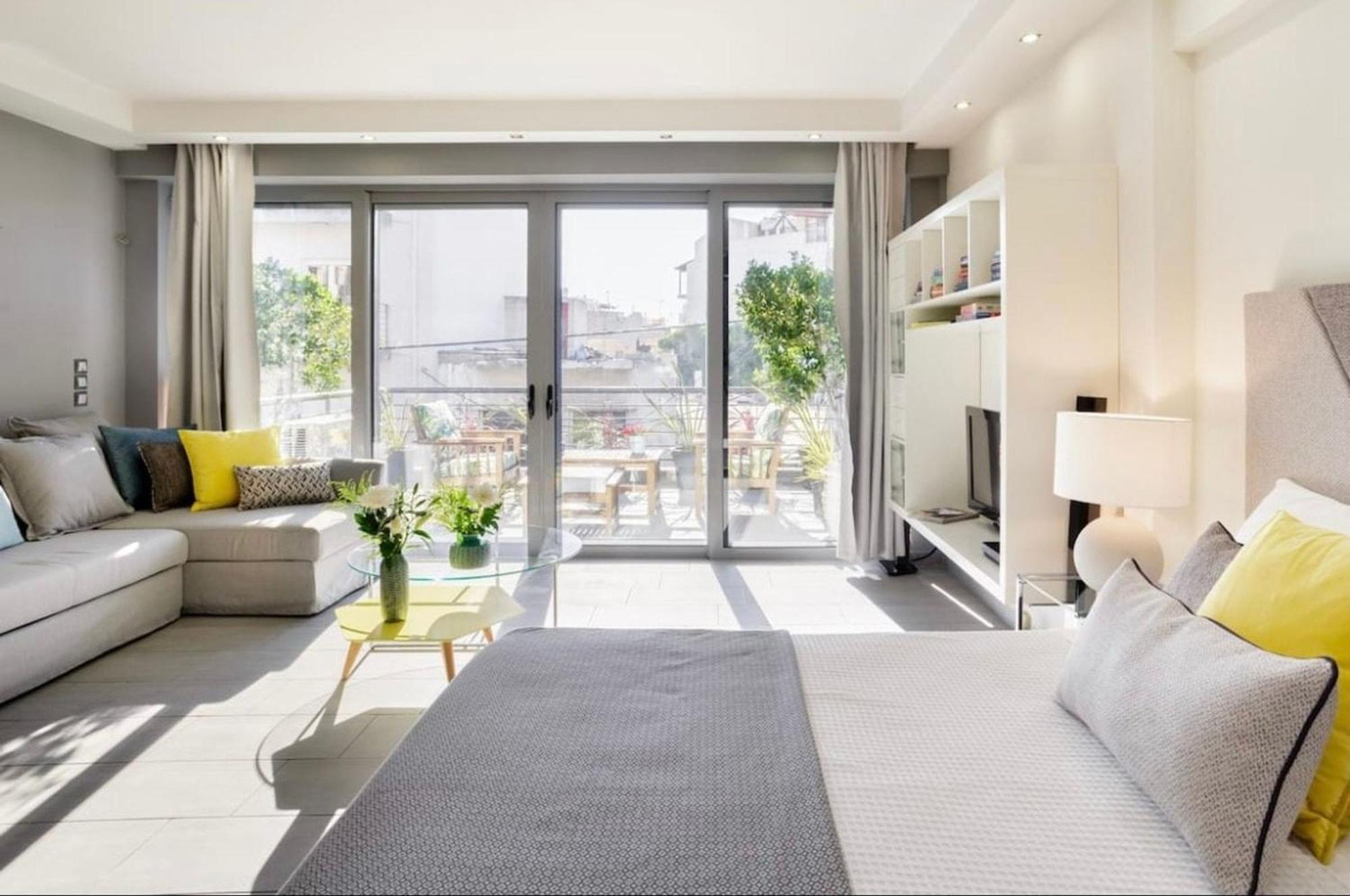 Stylish Boutique Loft With Private Balcony Apartment Athens Luaran gambar